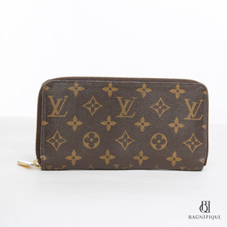 LV ZIPPY WALLET LONG BROWN MONOGRAM CANVAS GHW