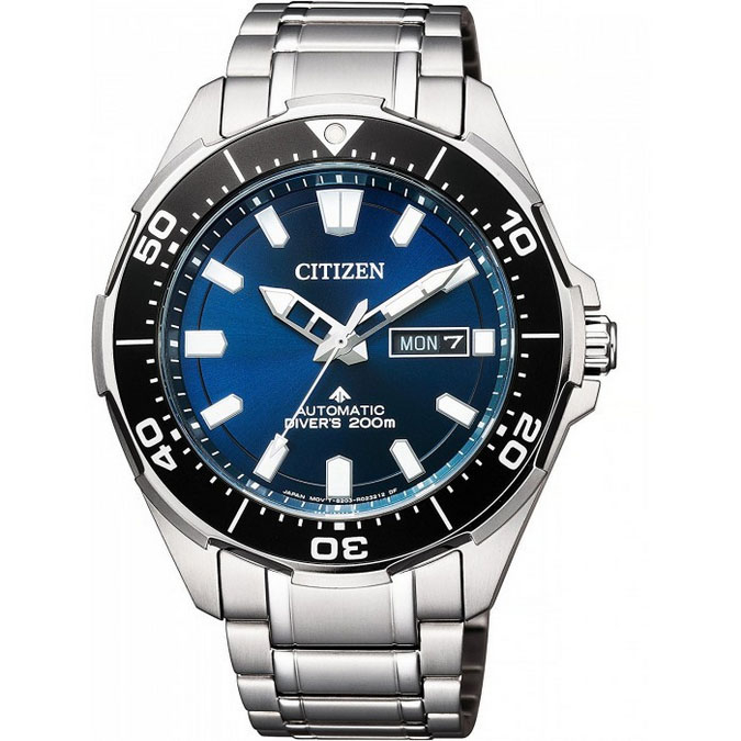 Citizen NY0070-83L หน้าปัดสีน้ำเงิน Men's Automatic Divers 200M Titanium Watch