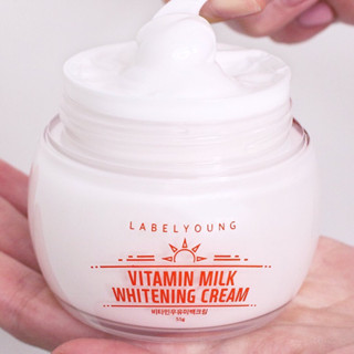 (ของแท้💯) Label Young Vitamin Milk Whitening Cream