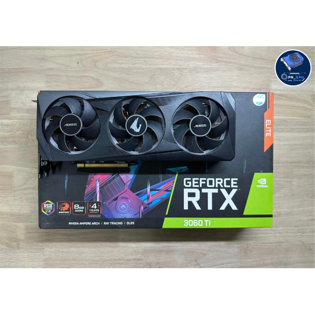 การ์ดจอ GEFORCE RTX3060Ti 8GB มีประกันและไม่มีประกันหลายรุ่น