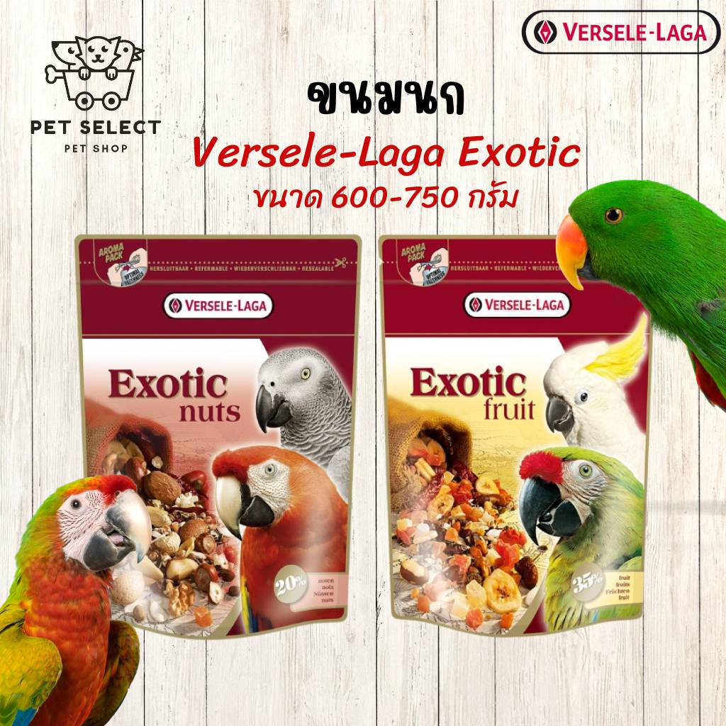 [750g.][600g.] ขนมนก อาหารนก อาหารนกแก้ว ขนมนกแก้ว ถั่วนานาชนิด Versele Laga - Exotic Nut ขนมนกแก้ว 