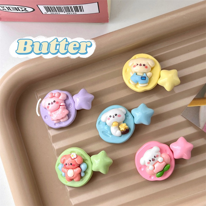 Cute 151 กิ๊บติดผม กิ๊บหนีบผมการ์ตูนด้ามดาว สีหวาน