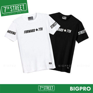 เสื้อยืด แนวสตรีท 7th Street รุ่น Moving Forward ( ขาว - ดำ ) MOV001 , MOV002 ของแท้