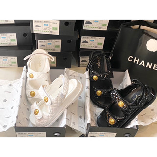 พร้อมส่งรองเท้ารัดส้น CHANEL SANDALS HI-END สินค้าพร้อมกล่องครบเซต