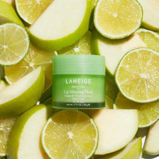 JUL02 ส่งฟรี Laneige Lip Sleeping Mask 20g กลิ่น Apple Lime ปากแห้ง ปากลอก ปากคล้ำ มีร่องลึก ลิปมาส์ก