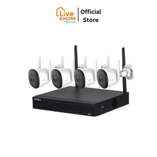 IMOU KIT 4bullet 2C + NVR8ch Wi-Fi Set กล้องวงจรปิด 4 ตัว พร้อมเครื่องบันทึกวิดีโอ 1 เครื่อง ของแท้ ประกันศูนย์ 2 ปี