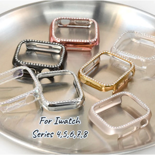 พร้อมส่งจากไทย เคสเพชร diamond case สำหรับ iWatch  Series 4,5,6,7,8,SE ขนาด 45,44,41,40mm เคส iWatch