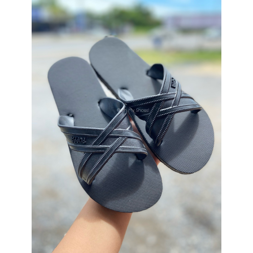 🌟ลูกค้าใหม่ 1 บาท💯 PUPPA รองเท้าแตะสวม สีล้วน เบอร์ 9-11 เบาใส่สบาย แห้งเร็ว