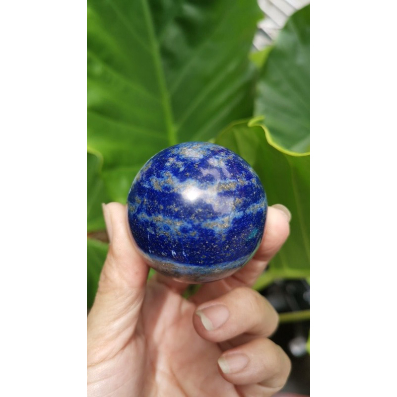 ✨LAPIS LAZULI ลาพิสลาซูลรี่กลม 4cm,5cm แร่ธรรมชาติ หินแท้หินแห่งพลังอำนาจค้าขาย ฮวงจุ้ย เหมาะกับทุกราศี - รูปที่ 4