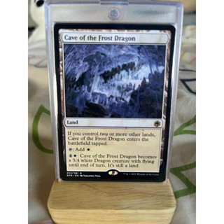 การ์ด MTG Cave of the Frost Dragon Land Magic the Gathering EDH รุ่น AFR สภาพ Nm