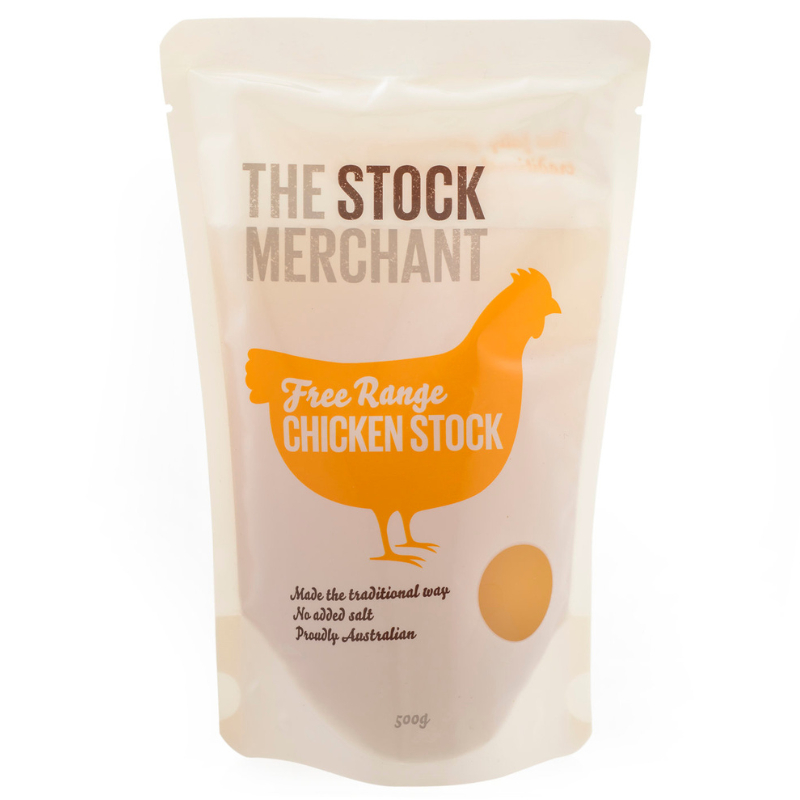 เดอะสต๊อกเมอร์ชานท์ น้ำสต๊อกไก่ น้ำซุปไก่ 500 กรัม - Chicken Stock 500g The Stock Merchant brand