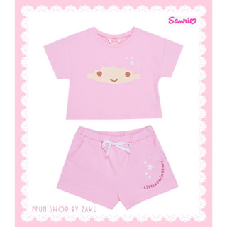 ชุดเซ็ท sanrio สีชมพูลายทวิน