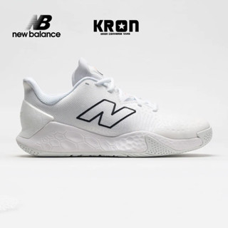 New Balance รองเท้าเทนนิสผู้ชาย Fresh Foam X Lav V2 (2E) Wide | White/Black ( MCHLAVS2 )