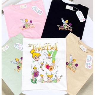 พร้อมส่ง🧸เสื้อยืดโอเวอร์ไซส์ JustAchill Tinkerbell