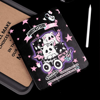 เคสไอแพด Gen9 Air5 เคสiPad Cute Ghost Gen8 Funny Angel Gen10 10.9 Air4 Air3 Case iPad ใส่ปากกาได 11pro pro9.7 Pro10.5