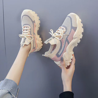 Fshoes รองเท้าผ้าใบแฟชั่น รองเท้าน่ารักๆ😍 หนาใส่สบาย ระบายอากาศได้ดี มี 3 สี สาวๆสายลุย ต้องมีติดตู้น้าา ราคาหลักสิบห้า