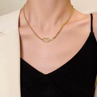 18k gold plated vicky stainless steel necklace