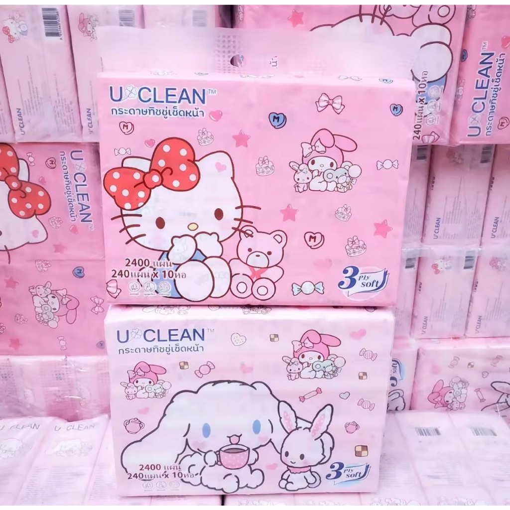 กระดาษทิชชู่ กระดาษเช็ดหน้า กระดาษชำระ น้องแกะยอดฮิต สินค้าตัวดัง ใน TIKTOK หนา 3ชั้น 1หิ้วได้10ห่อ 