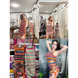 🧸Mini dress  ผ้าทอ สายแซ่บต้องมีติดตู้ไวนะค้าา