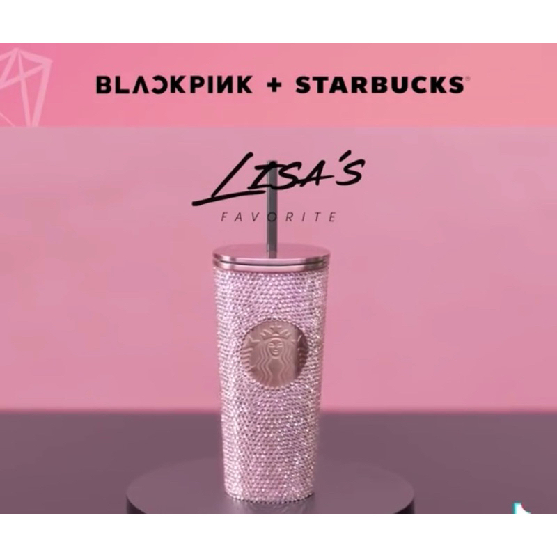 (SALE🇹🇭อ่านรายละเอียดก่อนนะคะ)แก้วเก็บความเย็น Starbucks : BLACKPINK Bring Cold Cup แก้วลิซ่า BLACKPINK x Starbucks