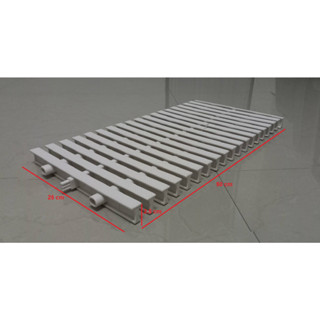 เกรตติ้งตะแกรงน้ำล้นสระว่ายน้ำ swimming pool gutter grating  25x50ซม. สีขาวขุ่น