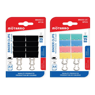 คลิปหนีบกระดาษ คลิป คลิปหนีบเอกสาร คลิปหนีบกระดาษหน้ายิ้ม คลิปดำ MOTARRO Binder Clips