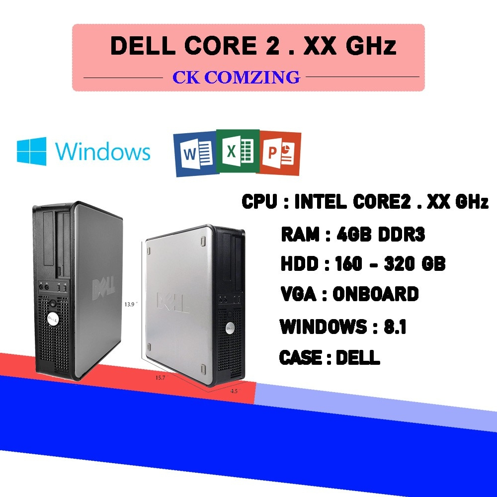 [CK COMZING]คอมมือสอง Dell /Acer Core 2  ราคาถูกพร้อมใช้งาน ทำงานพิมพ์เอกสาร เล่นอินเตอร์เน็ต ดูหนังพร้อมใช้งาน