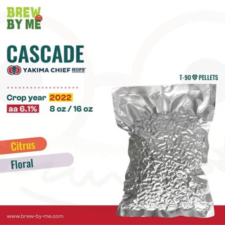 ฮอปส์ Cascade (US) 8oz หรือ 16oz PELLET HOPS (T90) โดย Yakima Chief Hops | ทำเบียร์ Homebrew