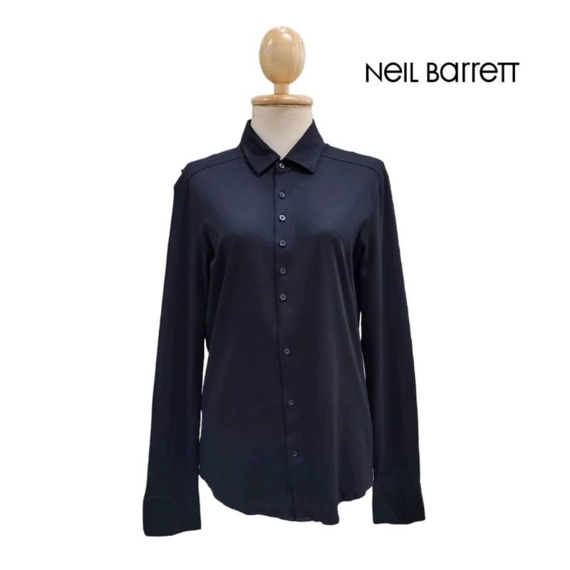 BLACKBARRETT by Neil Barrett  Fitted Long Sleeved Shirt