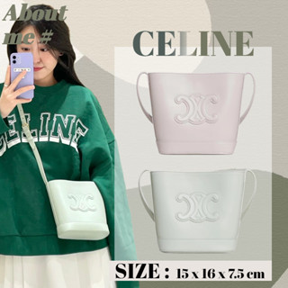 ✅: New!! Celine MINI BUCKET CUIR TRIOMPHE Bucket Bag Ladies Handbag &amp; Messenger Bag &amp; Shoulder Bag