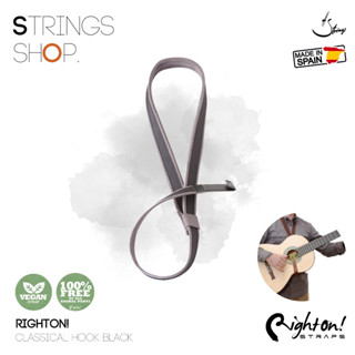 สายสะพาย กีตาร์คลาสสิค Righton! CLASSICAL-HOOK BLACK ( 8401120010702 )