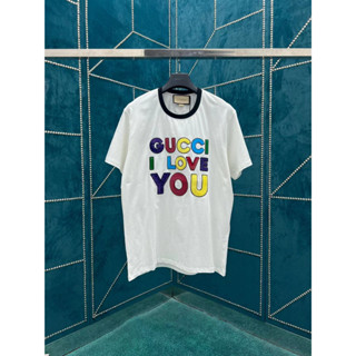 เสื้อยืด Gucci 23SS I Love You 1:1 รูปถ่ายตัวจริง คุณภาพสูงสุด จัดส่งฟรี เกรด original แท้