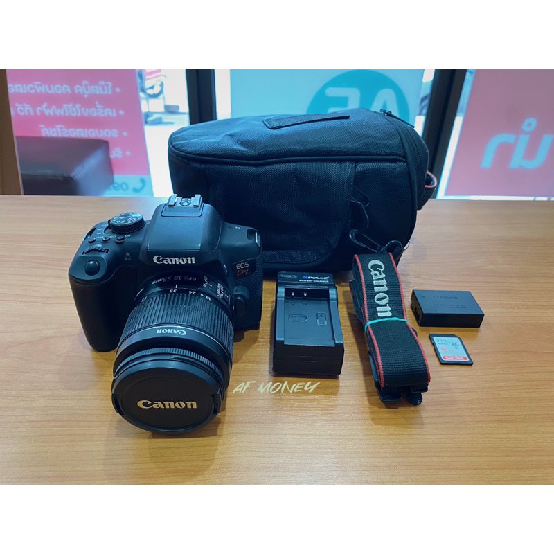 กล้อง DSLR Canon EOS Kiss X8i + เลนส์​ EF-S 18-55 mm มือสอง