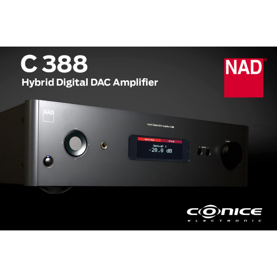NAD C-388 Hybrid Digital DAC Amplifier 150W