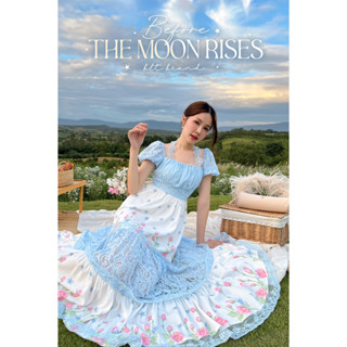 R154 Before The Moon Rises : Maxi Dress เดรสยาวสีฟ้ากรุยกราย