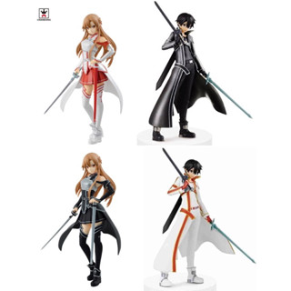 ฟิกเกอร์แท้ lot 🇯🇵  Sword Art Online - Asuna - Kirito - SQ Banpresto Asuna sq Kirito sq