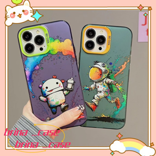 ❤️ส่งของขวัญ❤️ เคสไอโฟน 11 12 13 14 Pro Max สไตล์คู่รัก หวานเท่ ความคิดสร้างสรรค์ ฤดูร้อน Case for iPhone ป้องกันการตก