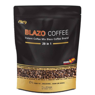 กาแฟเบลโซ่BLAZO COFFEE กาแฟ เพื่อสุขภาพ (29 IN 1) ตราเบลโซ่อะราบีก้า เกรดพรีเมี่ยม จากประเทศสเปน