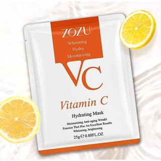 มาส์กหน้า Vit C ZOZU ช่วยให้ผิวกระจ่างใส ลดจุดด่างดำ #086 สินค้าพร้อมส่ง ส่งไว