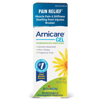 หลอดใหญ่ 75 g Boiron Arnicare Gel เจลบรรเทาปวด ลดบวมฟกช้ำ แผลศัลยกรรม อุบัติเหตุ อ่อนโยน ซึมซาบเร็ว ใช้กับใบหน้าได้