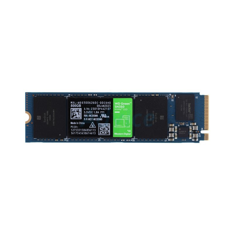 SSD M.2 PCIe 500.GB (3Y) WD Green SN350 (WDS500G2G0C)