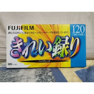 FujiFilm VHS Videotape Clean Recorded with Black 120 Minutes ม้วน VDO Tape เปล่า Fujifilm 120 นาที ของใหม่ ในซีล