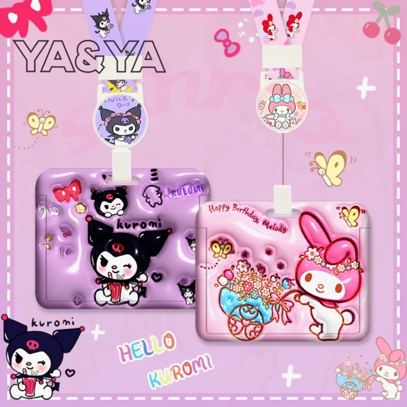 YA&YAพร้อมส่ง💖 สายคล้องบัตร ที่ใส่บัตร สายคล้องโทรศัพท์ สายคล้องคอ ลายการ์ตูน