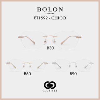 BOLON กรอบแว่นตา โบลอน รุ่น CHICO BT1592 ทรงผีเสื้อ Butterfly ของแท้ มีประกัน [SS23]