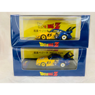 Time Model 1:64 DRAGONBALL Z Porsche RWB Wakusei VEGETA Diecast Model Car 2V3x