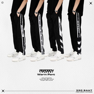 ZEROBOY - “Warm Pant” กางเกงขายาวผ้าวอร์มแถบพิมพ์