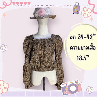 เสื้อแฟชั่น แขนยาว ลายเสือ