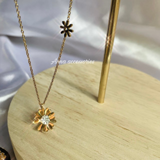 lovely necklace stainless steel |สร้อยคองานสแตนเลส ไม่ลอกไม่ดำ โดนน้ำโดนเหงื่อได้ ส่งจากไทย🇹🇭