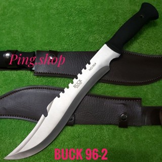 มีด มีดพก มีดยาว มีดเดินป่า มีดสปาต้า BUCK KNIVES รุ่น 96-2 ใบเลสด้ามยาง