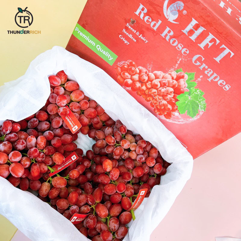 ส่งฟรี‼️สินค้าเข้าใหม่ 17/8/69‼️ Sweet Scarlet Grape 🍇🇨🇳 องุ่นแดงไร้เมล็ดลิ้นจี่กล่องแดงนกแก้ว🛳️